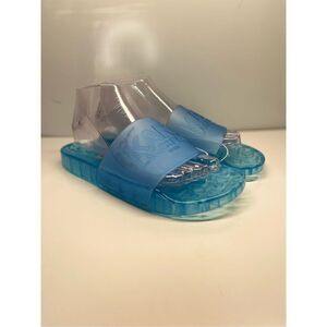 Karl Lagerfeld Tayla Rubber Jelly Sandals Transparent Blue -DID-2107 Women Sz 7M